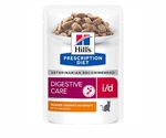 Hills (Хиллс) Prescription Diet I/D Digestive Care Лечебный Влажный Корм Для Кошек При Заболеваниях Желудочно-кишечного Тракта Курица в Соусе 85г 605728