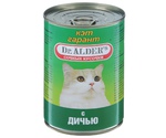 Консервы Dr.Alders (Доктор Алдерс) Для Кошек Гарант Сочные Кусочки Дичь Cat Garant 415г (1*12)