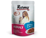 Влажный Корм Karmy (Карми) Для Кошек Лосось в Желе Adult 80г